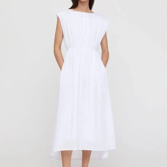 velour a line dress TOTEME - Parachute shirtdress nightfall - 32 main image 1